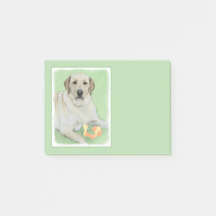 Yellow Labrador Retriever & Tennis Balls Painting Post-it Notes