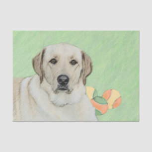 Yellow Labrador Retriever & Tennis Balls Painting Tissue Paper
