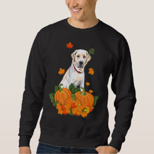 Yellow Labrador Retriever Thanksgiving Pumpkin Fal Sweatshirt