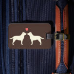 Yellow Labrador Retrievers with Heart Luggage Tag<br><div class="desc"></div>