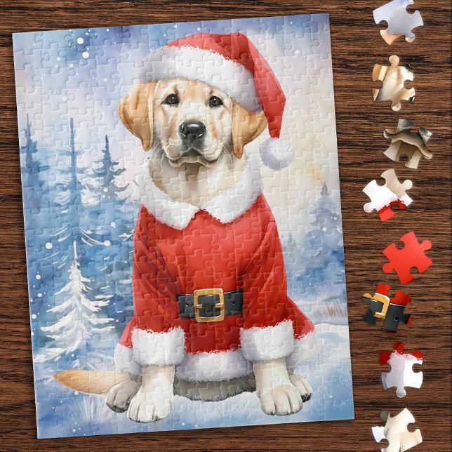 Yellow Labrador - Snow Dog - Yellow Lab Jigsaw Puzzle (Creator Uploaded)
