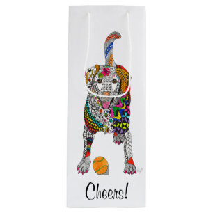 Yellow Labrador Wine Bag (Customisable)