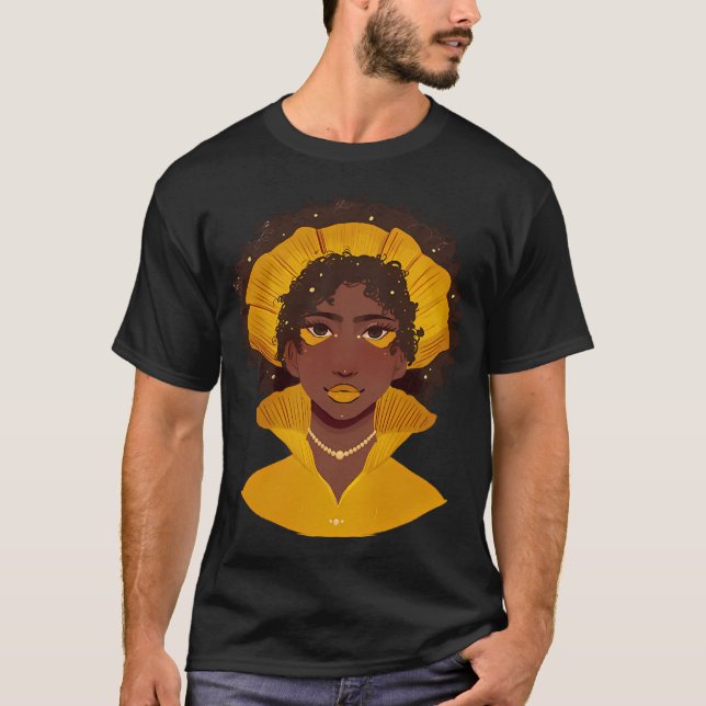 yellow lady T-Shirt (Front)
