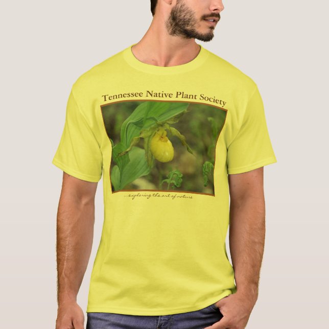 Yellow Lady's Slipper Tshirt (Front)