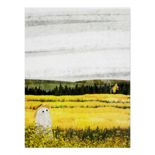 Yellow Landscape Poster