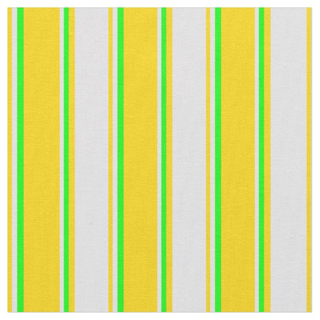 Yellow, Lavender, and Lime Coloured Lines Fabric (Close Up)