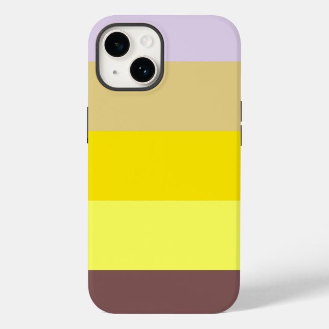 Yellow Lavender Brown Case-Mate iPhone Case (Back)