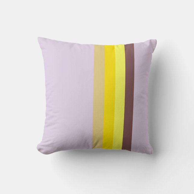 Yellow Lavender Brown Cushion (Front)