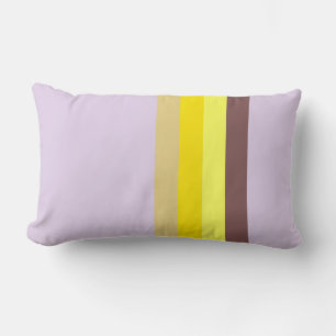 Yellow Lavender Brown Lumbar Cushion