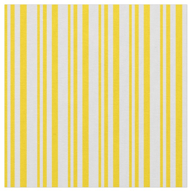 Yellow & Lavender Coloured Lined Pattern Fabric (Close Up)