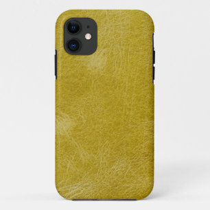 Yellow leather iPhone 11 case