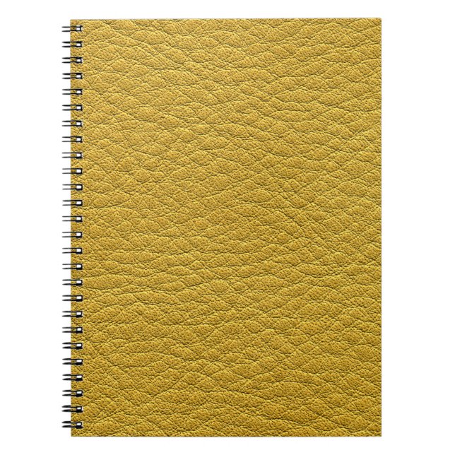 Yellow Leather Texture Seamless Closeup Notebook (Front)