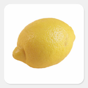 Yellow Lemon, a bright fresh eyecatcher Square Sticker