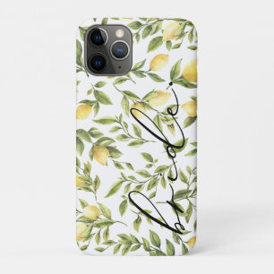 Yellow Lemon bride Mediterranean Bridal Shower Case-Mate iPhone Case