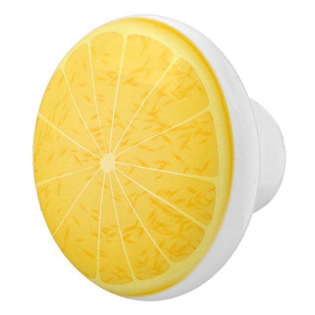 Yellow lemon cabinet knobs (Right)