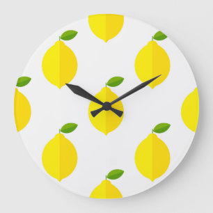 Yellow lemon clock