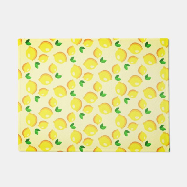 Yellow Lemon Doormat (Front)