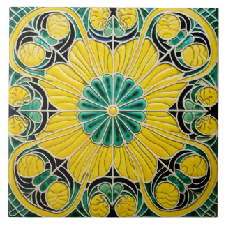 Yellow Lemon Mediterranean Summer Tile