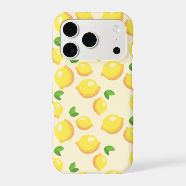 Yellow Lemon Minimalist  Fruits Pattern Background (Back)