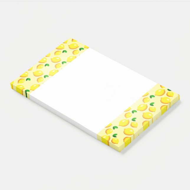 Yellow Lemon Post it Notes (Angled)