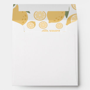 Yellow Lemon Seamless Pattern Envelope