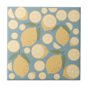 Yellow Lemon Seamless Pattern Tile