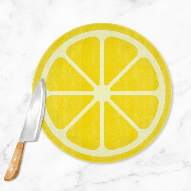 Yellow Lemon Slice Citrus Kitchen Cutting Board (Yellow Lemon Slice Citrus Kitchen Cutting Board
)