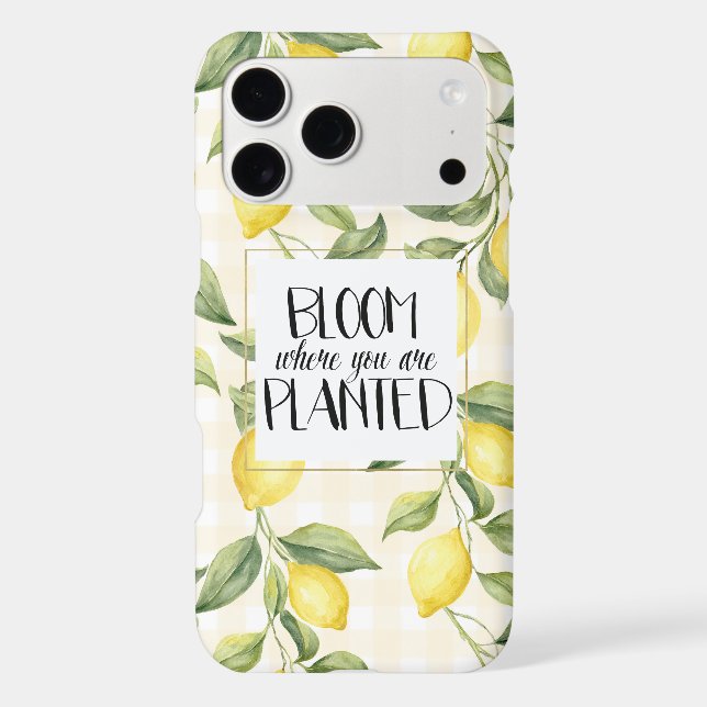 Yellow Lemons Bloom Where You Are Planted (Back)