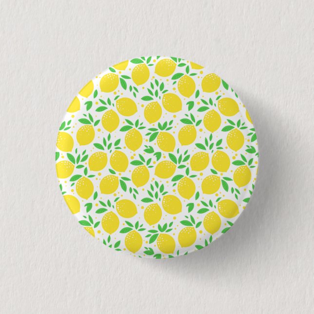 Yellow Lemons Button (Front)
