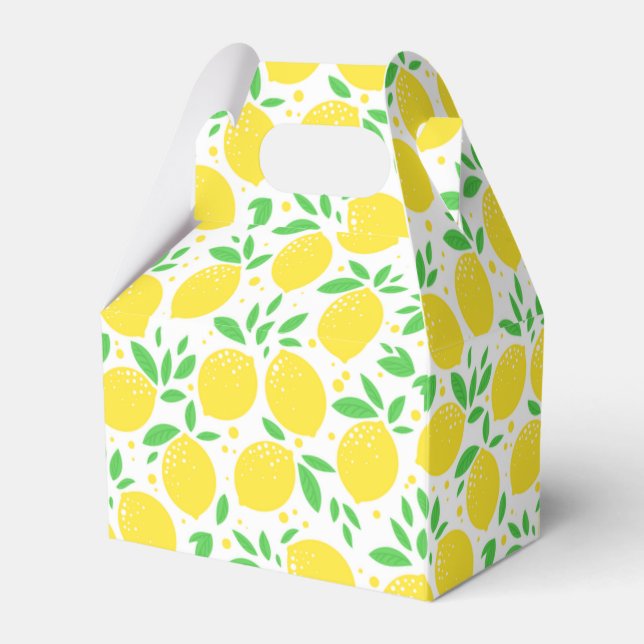 Yellow Lemons Favour Box (Front Side)