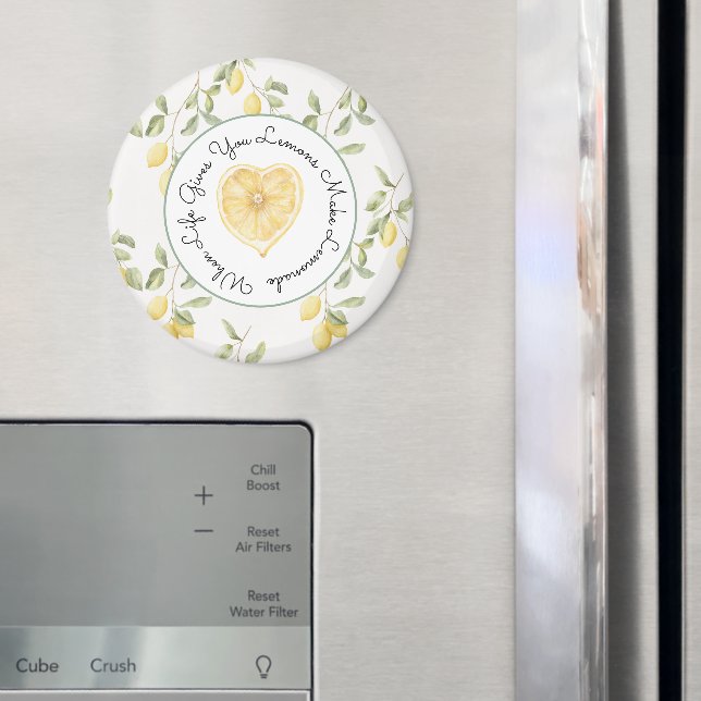Yellow Lemons Fruit Lemonade Magnet (In Situ (Fridge))