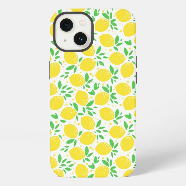Yellow Lemons iPhone Case (Back)