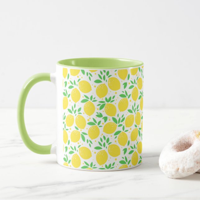 Yellow Lemons Mug Gift (With Donut)