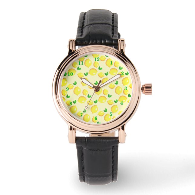 Yellow Lemons Watch Gift (Front)