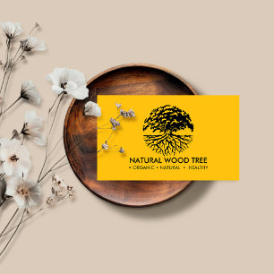 Yellow Life of tree Business Card