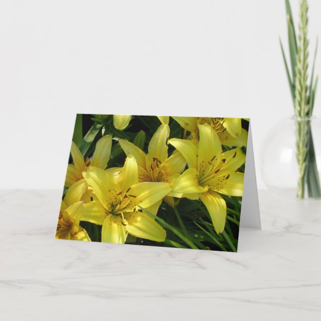 Yellow Lilies Card (Front)