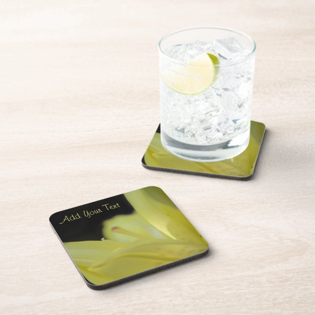 Yellow Lily by Shirley Taylor Coaster (Right Side)