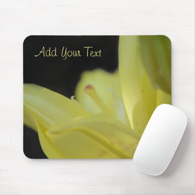 Yellow Lily by Shirley Taylor Mouse Pad (With Mouse)