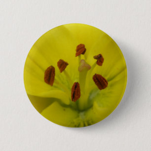 Yellow Lily Floral Button