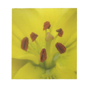 Yellow Lily Floral Notepad