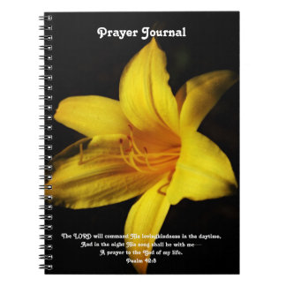 Yellow Lily Flower Faith Bible Prayer Journal