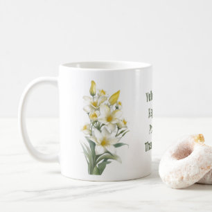 Yellow Lily Flowers Coffee Mug
