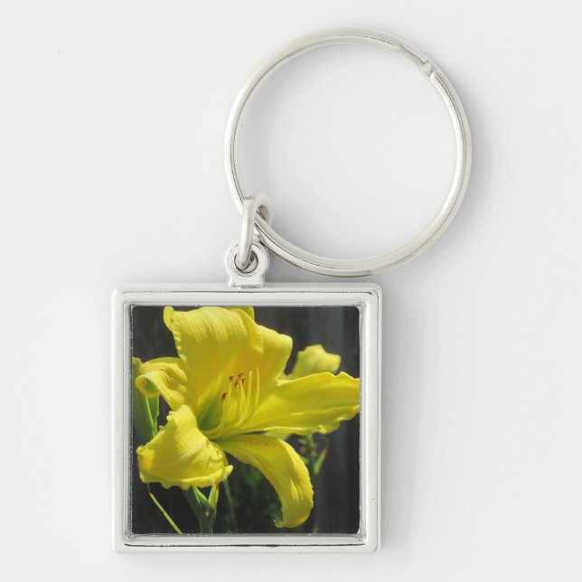Yellow Lily Keychain (Front)