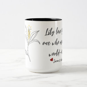Yellow Lily Mothers Day Mug