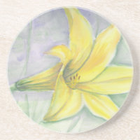 Yellow Lily Painting in Acrylic