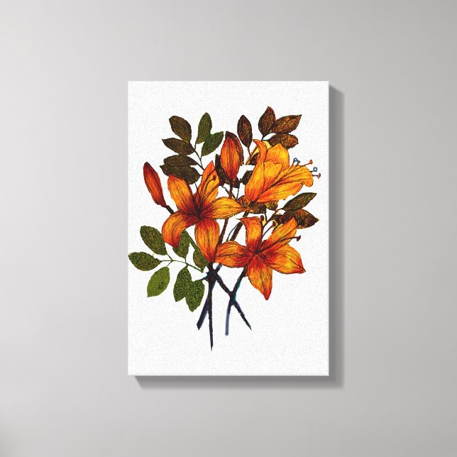 Yellow Lily Print on Canvas (Front)