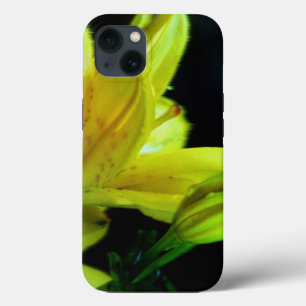 Yellow Lily with Wind Effect by Shirley Taylor iPhone 13 Case