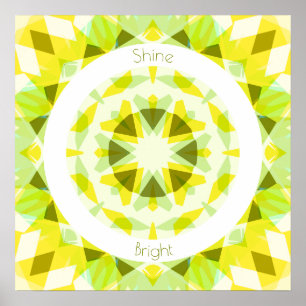 Yellow Lime Green Shine Bright Star Dopamine Decor