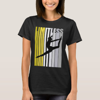 Yellow Limitless Dance Birthday Cute Retro Female T-Shirt