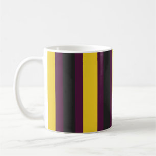Yellow line pattern coffee mug